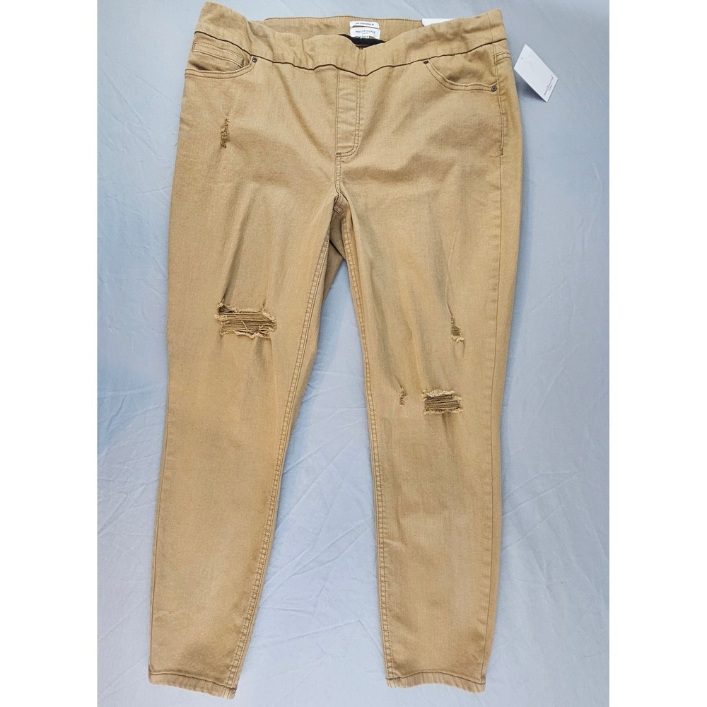 Westbound Woman The High Rise Fit Skinny Jeans Women's Size 20W R Camel NWT L279